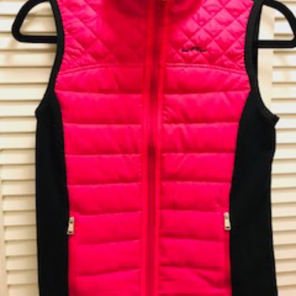 Ralph Lauren quilted athletic vest with knit back